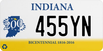 IN license plate 455YN