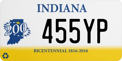 IN license plate 455YP