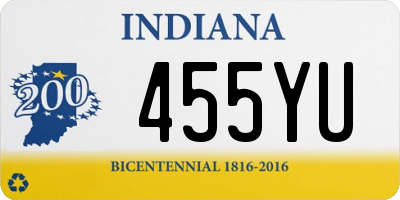 IN license plate 455YU