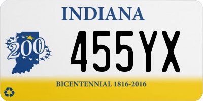 IN license plate 455YX