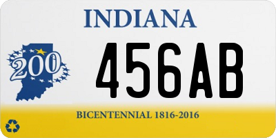 IN license plate 456AB