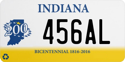 IN license plate 456AL