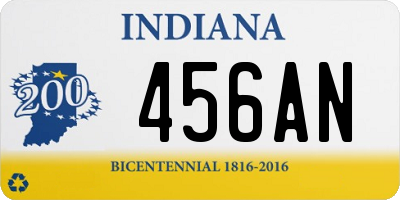 IN license plate 456AN