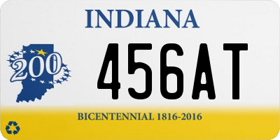 IN license plate 456AT