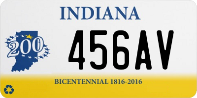 IN license plate 456AV