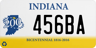 IN license plate 456BA