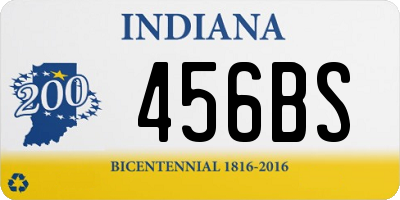 IN license plate 456BS