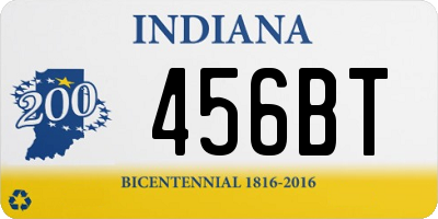 IN license plate 456BT