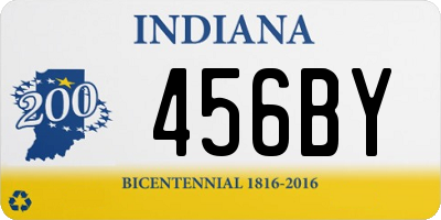 IN license plate 456BY