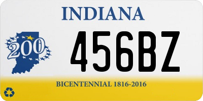 IN license plate 456BZ