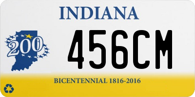 IN license plate 456CM