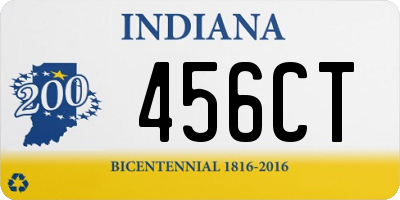 IN license plate 456CT