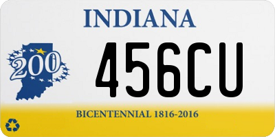 IN license plate 456CU