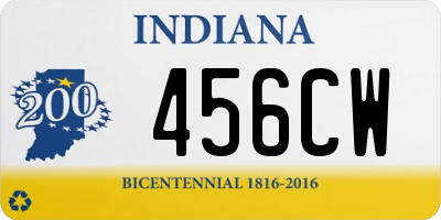 IN license plate 456CW