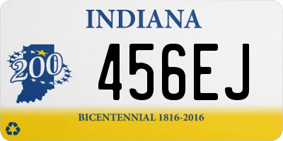 IN license plate 456EJ
