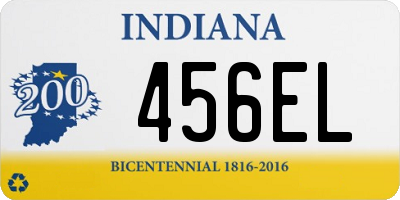 IN license plate 456EL