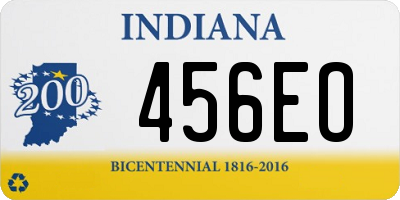 IN license plate 456EO