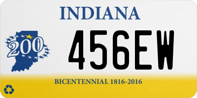 IN license plate 456EW