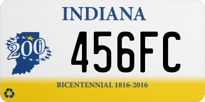 IN license plate 456FC