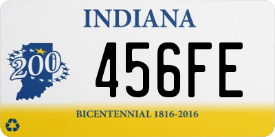 IN license plate 456FE