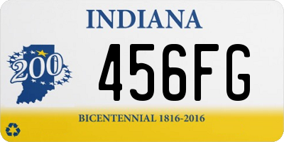 IN license plate 456FG
