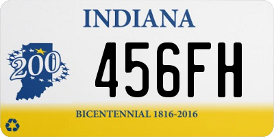 IN license plate 456FH