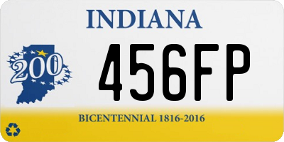 IN license plate 456FP