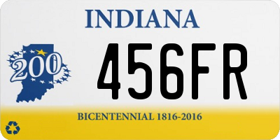 IN license plate 456FR