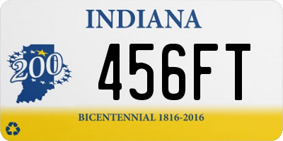 IN license plate 456FT