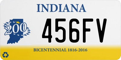 IN license plate 456FV