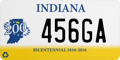 IN license plate 456GA