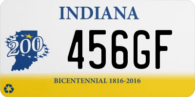 IN license plate 456GF