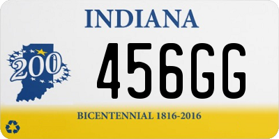 IN license plate 456GG