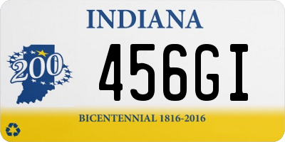 IN license plate 456GI