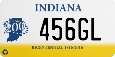 IN license plate 456GL