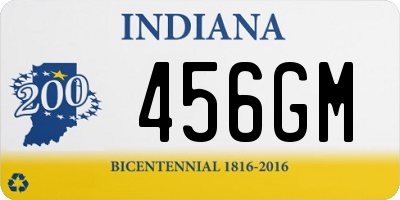 IN license plate 456GM