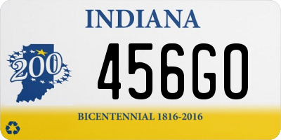 IN license plate 456GO