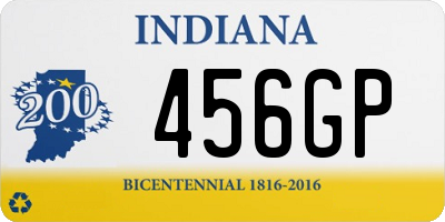 IN license plate 456GP