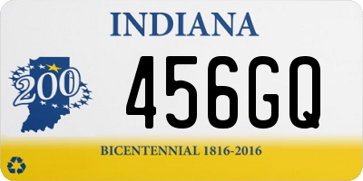 IN license plate 456GQ