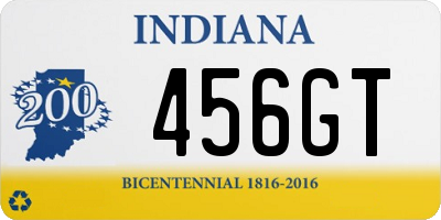 IN license plate 456GT