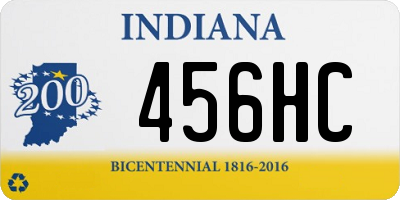 IN license plate 456HC