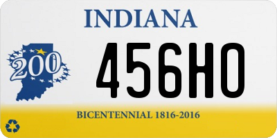 IN license plate 456HO