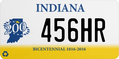 IN license plate 456HR