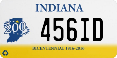 IN license plate 456ID