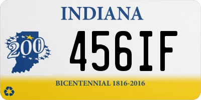 IN license plate 456IF