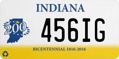 IN license plate 456IG