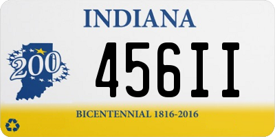 IN license plate 456II