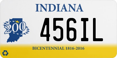 IN license plate 456IL