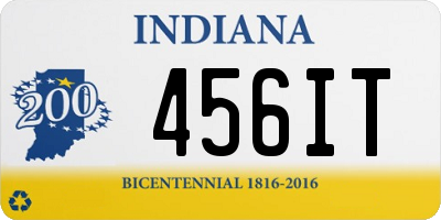 IN license plate 456IT