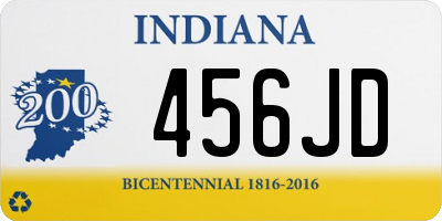 IN license plate 456JD